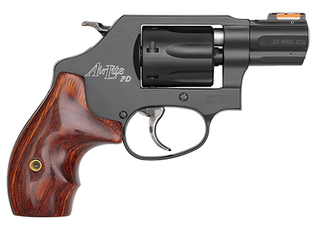 Smith  &  Wesson 160228 Model 351 Personal Defense 22 WMR 7 Shot 1.88" Black Stainless Steel Barrel, Black Aluminum Cylinder  &  J Frame, HiViz Fiber Optic Orange Front Sight