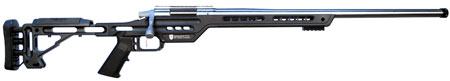 MasterPiece Arms 6CMPMRRHBLKPBA PMR  6mm Creedmoor 10+1 24" Stainless Steel Polished Black Aluminum Black V-Bedded BA Hybrid Chassis Stock Right Hand