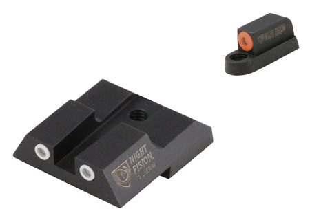 Night Fision CZU076003OGWG Tritium Night Sights For CZ-USA  Green Tritium Orange Outline Front Sight-Green Tritium White Outline Rear Sight CZ P-07/P-09