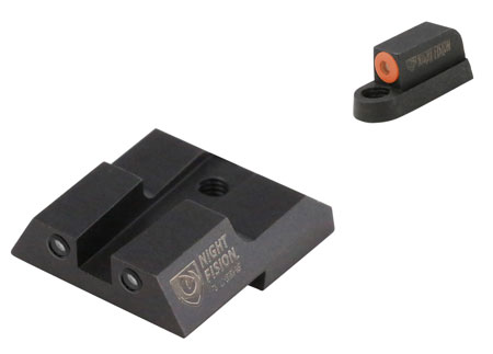 Night Fision CZU076003OGZG Tritium Night Sights For CZ-USA  Green Tritium Orange Outline Front Sight-Green Tritium Black Outline Rear Sight CZ P-07/P-09