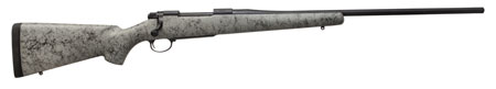 Nosler 39448 M48 Liberty 6.5 Creedmoor 4+1 24" Barrel, Graphite Black Cerakote Metal Finish, Gray Black Webbed Fixed Aramid Stock
