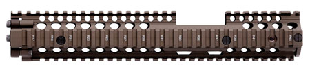 Daniel Defense 0100408030 M4A1 FSP RIS II Handguard 12.25" 2-Piece, Free-Floating Style Made of 6061-T6 Aluminum with Flat Dark Earth Anodized Finish  &  Picatinny Rail for AR-15