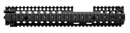 Daniel Defense 0100408030006 M4A1 FSP RIS II Handguard 12.25" 2-Piece, Free-Floating Style Made of 6061-T6 Aluminum with Black Anodized Finish  &  Picatinny Rail for AR-15