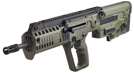 IWI US XG16 Tavor X95 5.56x45mm NATO Caliber with 16.50" Barrel, 30+1 Capacity, OD Green Metal Finish, OD Green Fixed Bullpup Stock  &  Polymer Grip Right Hand