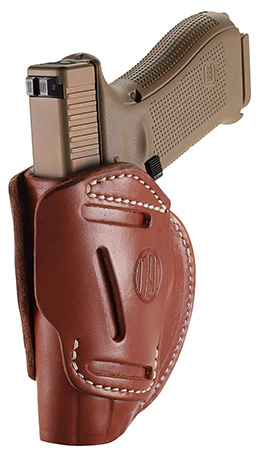 1791 Gunleather 3WH5CBRA 3-Way  IWB/OWB Size 05 Classic Brown Leather Belt Loop Compatible w/ Glock 17 Compatible w/ Springfield XD Compatible w/ S&W M & P Compatible w/ HK VP9 Ambidextrous Hand