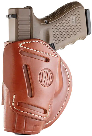 1791 Gunleather 4WH5CBRR 4-Way  IWB/OWB 05 Classic Brown Leather Belt Clip Fits S&W M & P/Springfield XD/Glock 17/HK VP9