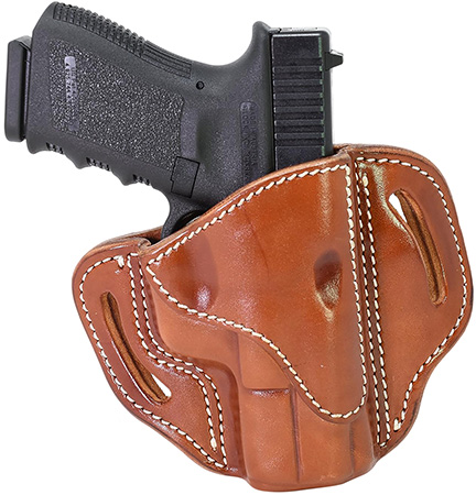 1791 Gunleather BH21CBRR BH2.1  OWB Size 2.1 Classic Brown Leather Belt Slide Compatible w/Glock 17/S&W M & P Shield/Springfield XD Right Hand