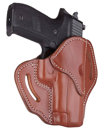 1791 Gunleather BH23CBRR BH2.3  OWB Size 2.3 Classic Brown Leather Belt Slide Compatible w/Glock 17/Sig P226/HK VP9 Right Hand