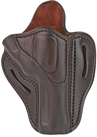 1791 Gunleather RVH2SBRR RVH2  OWB Size 02 Signature Brown Leather Belt Slide Fits Ruger GP100/S&W K Frame Right Hand