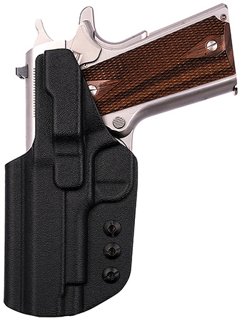 1791 Gunleather TACIWB1911BLKR Tactical Kydex  IWB Black Kydex Belt Clip Fits 1911 Government