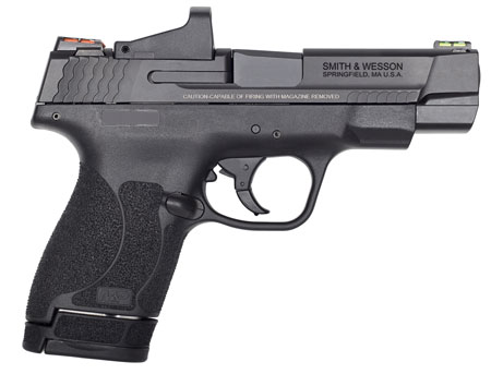 Smith  &  Wesson 11786 Performance Center M & P Shield M2.0 9mm Luger 4" 7+1,8+1 Matte Black Black Armornite Stainless Steel Slide Black Polymer Grip (Optic Ready)