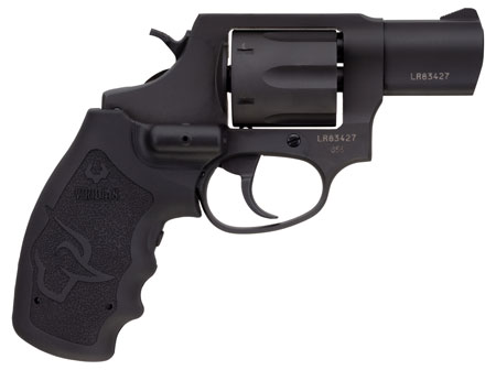 Taurus 2-856021VL 856 w/Laser Small 38 Special 6 Shot 2" Matte Black Carbon Steel Barrel, Cylinder  &  Frame, Black Finger Grooved Rubber Grip, Viridian Laser, Transfer Bar Safety, Exposed Hammer