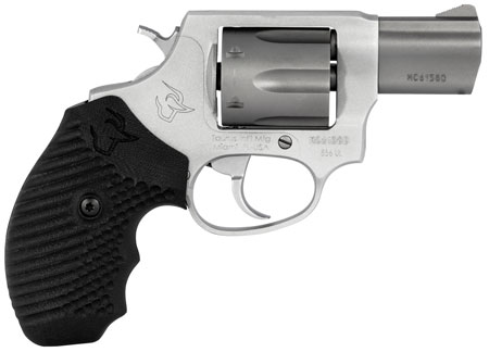 Taurus 2-856029ULVZ06 856 Ultra-Lite Small 38 Special +P 6 Shot 2" Matte Stainless Alloy Steel Barrel  &  Cylinder, Matte Stainless Aluminum Frame, Black Operator II Grip, Exposed Hammer
