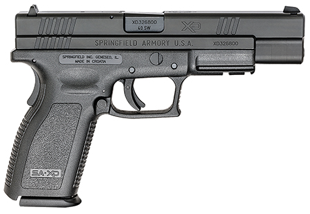 Springfield Armory XD9402 XD Tactical *CA Compliant 40 S&W 10+1 5" Black Melonite Steel Barrel  &  Serrated Steel Slide, Black Polymer Frame w/Picatinny Rail