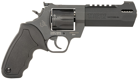 Taurus 2357051RH Raging Hunter  357 Mag 7rd 5.12" Matte Black Oxide Steel Black Rubber with Integrated Red Cushion Insert Grip