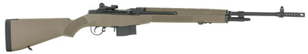 Springfield Armory MA9120CA M1A Standard Issue *CA Compliant 308 Win 10+1 22" Black Parkerized Steel Barrel w/Muzzle Brake, Black Parkerized Steel Receiver, Fixed Flat Dark Earth Synthetic Stock
