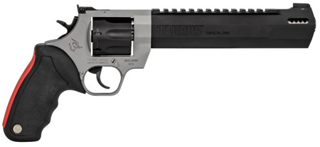 Taurus 2357085RH Raging Hunter  357 Mag 7rd 8.38" Matte Black Oxide Cylinder  &  Barrel Matte Stainless Steel Frame Black Rubber with Integrated Red Cushion Insert Grip