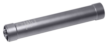 Q LLC SILEC22 El Camino  22 LR .99" Diameter, Black PVD Titanium/Stainless Steel 1/2"-28 tpi