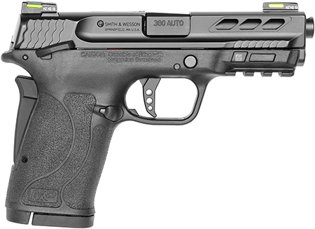 Smith  &  Wesson 12717 Performance Center M & P Shield EZ M2.0 380 ACP 3.80" 8+1 Black Black Armornite Stainless Steel Slide Black Polymer Grip