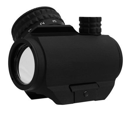 TacFire RD010 Reflex Sight  Black Anodized 1 x 20 mm 4 MOA Red/Green Dot