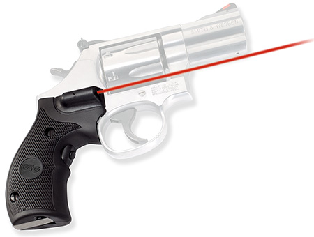 Crimson Trace 011180 Lasergrips  Fits S&W Governor/K  &  L Frames Round Butt, Red Laser 633nM Wavelength 5mW Output, Black Polymer