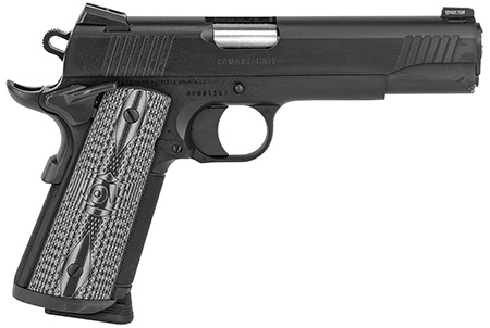 Colt Mfg O1080CCU CCU Government 45 ACP 8+1 5" Stainless National Match Barrel, Matte Black DLC Serrated Stainless Steel Slide  &  Frame, Black Scalloped G10 Grip, Ambidextrous