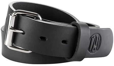 1791 Gunleather BLT013640SBLA 01  Gun Belt Stealth Black Leather 36/40 1.50" Wide Buckle Closure