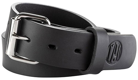 1791 Gunleather BLT013842SBLA 01  Gun Belt Stealth Black Leather 38/42 1.50" Wide Buckle Closure