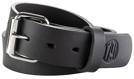1791 Gunleather BLT014246SBLA 01  Gun Belt Stealth Black Leather 42/46 1.50" Wide Buckle Closure