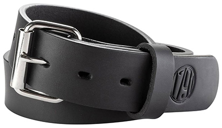 1791 Gunleather BLT014448SBLA 01  Gun Belt Stealth Black Leather 44/48 1.50" Wide Buckle Closure