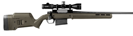 Magpul MAG483-ODG Hunter 700 Stock Fixed with Aluminum Bedding  &  Adjustable Comb OD Green Synthetic for Remington 700 LA