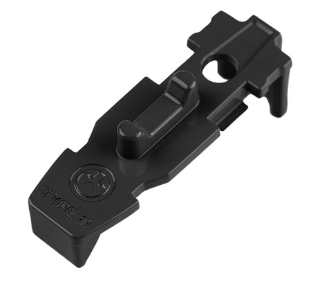 Magpul MAG804-BLK Tactile Lock-Plate Type 2 Made of Polymer w/ Black Finish  &  1/8" Double Ridge for PMAG 10/20/30 AR/M4 GEN M3/AR 300 B GEN M3 Floor Plates/5 Per Pack