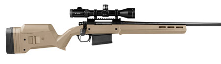 Magpul MAG931-FDE Hunter American Stock Fixed with Aluminum Bedding  &  Adjustable Comb Flat Dark Earth Synthetic for Ruger American SA