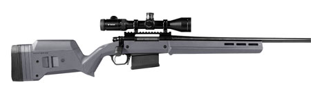 Magpul MAG931-GRY Hunter American Stock Fixed with Aluminum Bedding  &  Adjustable Comb Stealth Gray Synthetic for Ruger American SA