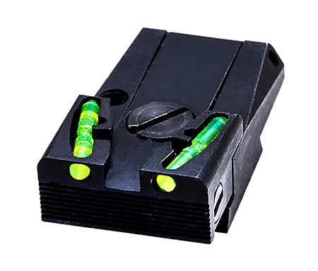 HiViz MKAD211 Adjustable Rear Sight Ruger MK i, II, III  &  IV Green Fiber Optic