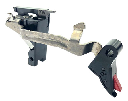 Cross Armory CRGTDI Drop In  Flat Trigger w/ 3.50 lbs Draw Weight  &  Black/Red Finish