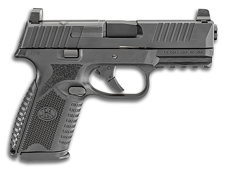 FN 66100588 509M MRD Mid-Size 9mm Luger 10+1 4" Black Recessed Crown Barrel, Matte Black Optic Ready/Serrated Stainless Steel Slide, Matte Black Polymer Frame w/Picatinny Rail, Ambidextrous