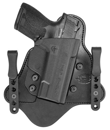 Comp-Tac C225SW250RBSN MTAC  IWB Black Kydex/Leather Belt Clip Fits S&W M & P Shield EZ 380 Right Hand
