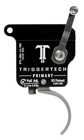 TriggerTech R7LSBS14TBC Primary  Single-Stage Traditional Curved Trigger with 1.50-4 lbs Draw Weight for Remington 700 Left