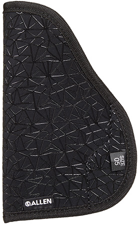 Allen 44905 Spiderweb In-The-Pocket Conceal Carry Holster Size 05 Black Nylon w/Web Grip Pattern, Compatible w/Glock 17/22/29/Springfield XD Ambidextrous