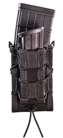 High Speed Gear 11DD00BK TACO Double Decker Mag Pouch Double Black Nylon MOLLE Compatible w/ Rifle Compatible w/ Pistol