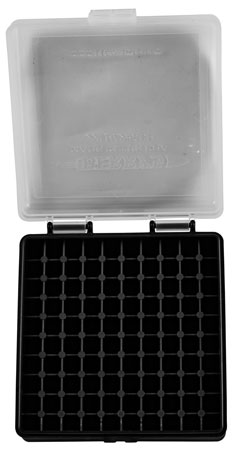 Berry's 63600 Ammo Box  22LR Clear/Black Polypropylene 100rd