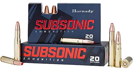 Hornady 82247 Subsonic Rifle 450Bushmaster 395gr Sub X 20 Per Box/10 Case