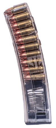 ETS Group HKMP520 Rifle Mags  20rd 9mm Luger for H & K MP5/SP5K/MP5K/94/SP89 Clear Detachable
