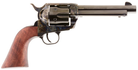 Traditions SAT73048 1873 Froniter 357 Mag 6rd 5.50" Blued Cylinder  &  Barrel Color Case Hardened Steel Frame Walnut Grip