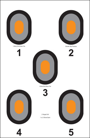 Action Target 530OC100 Bullseye  Bullseye Paper 23" x 35" Multi-Color 100 Per Box