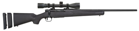 Mossberg 28094 Patriot Super Bantam Youth 350 Legend 4+1 22" Matte Blued Fluted Steel Barrel  &  Receiver, Black Synthetic Stock,  3-9x40mm Duplex Scope