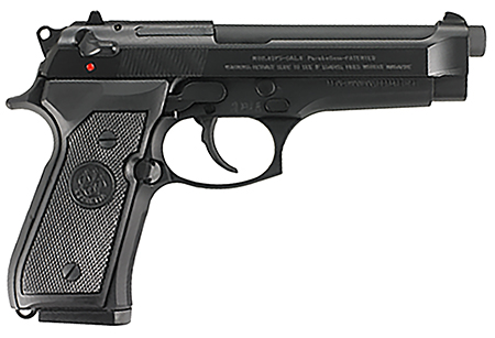 Beretta USA J92F300M 92FS  Full Size Frame 9mm Luger 15+1 4.90" Black Bruniton Barrel, Serrated Steel Slide, Frame w/Beavertail, Ambidextrous USA Made