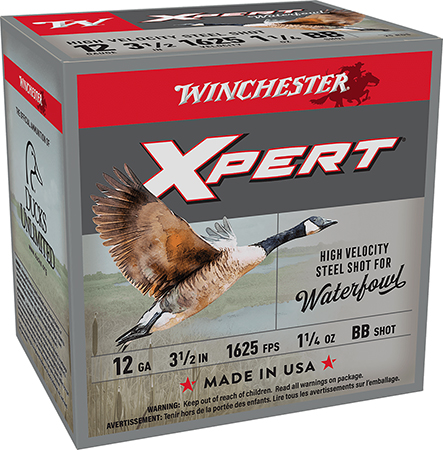 Winchester Ammo WEX12LMBB Super X Xpert High Velocity 12Gauge 3.50" 1 1/4oz BBShot 25 Per Box/10 Case