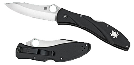 Spyderco C66PBK3 Centofante 3  3.14" Folding Drop Point Plain VG-10 SS Blade Black FRN Handle Includes Pocket Clip